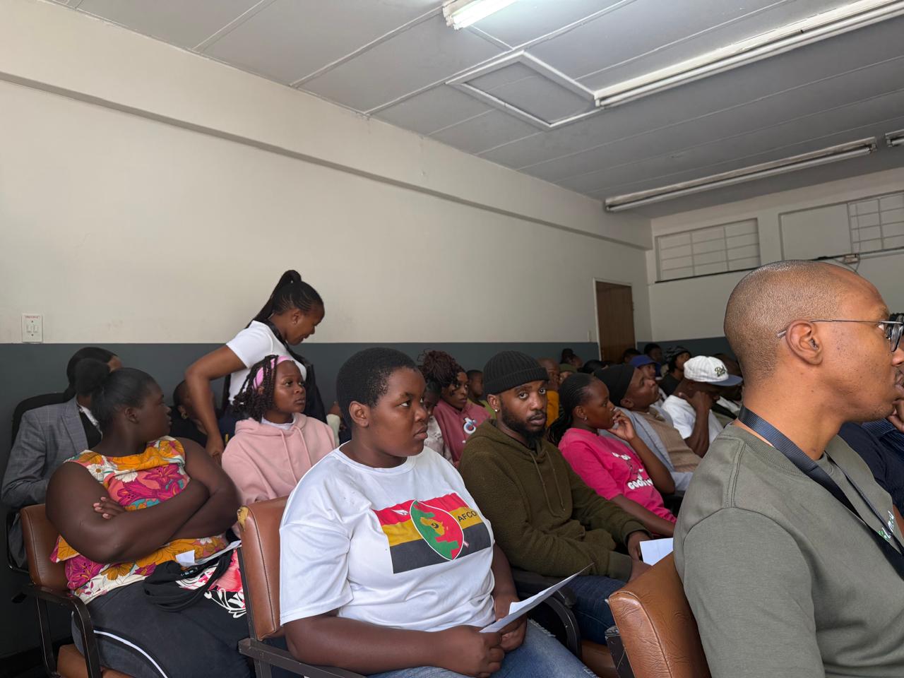 Speaker addressing founders at the pitch and presentation day
