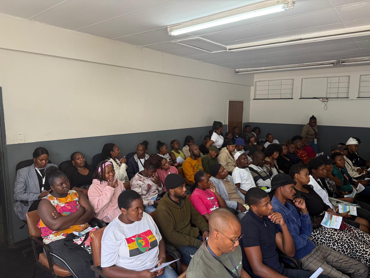Founders taking notes at the pitch and presentation day